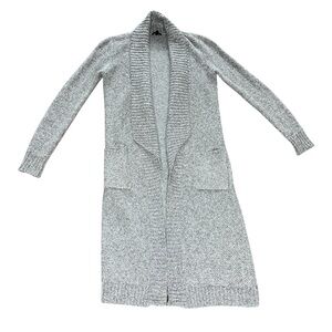 DYNAMITE Duster Open Front Cardigan Sweater With Deep Pockets Grey Size XS